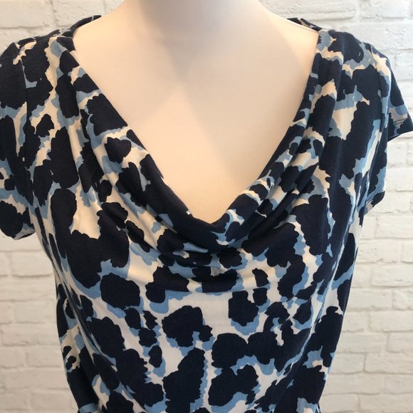 Gap Navy & White Tie Front Maxi Dress, Size S - Picture 4 of 8